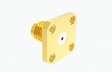 SMA Female Gold Plated Brass Material RF Coaxial Connector with Microstrip