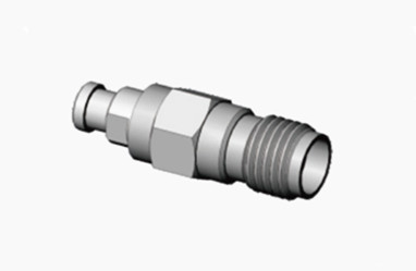 Straight Female Stainless Steel RF Connector for CXN3506/MF108A Cable Plating Passivated