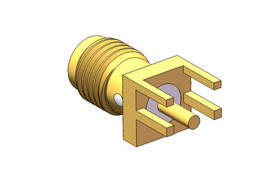 IEC60169-15 SMA RF Connector Straight Female PCB SMA Connector Soldering