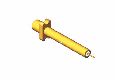 ROHS SMP Mannelijke goudgeplatte flens RF-connector met lang metaalconvex oppervlak