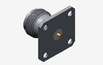 Hoogwaardige N-type vrouwelijke RF-coaxiale connector met microstrip