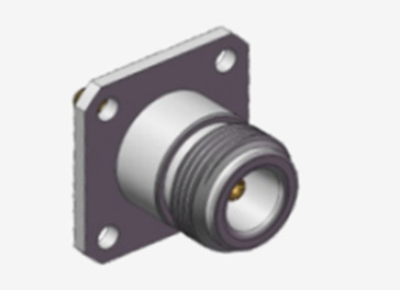 N Vrouwelijke waterdichte 4-gat flens RF coaxiale connector met microstrip