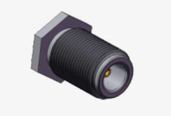 N Vrouwelijke nikkelgeplatte RF coaxial connector met microstrip
