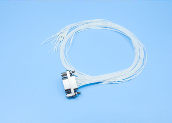 Bedrijfstemperatuur -55C - +125C Aluminiumlegering Micro D Connector Vrouwelijke Receptacle Met Passende Kabel Witte Draad 0.1mm2-0.15mm2