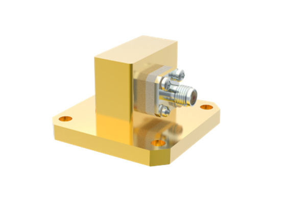 8.2GHz~12.5GHz WR90 tot SMA Vrouwelijke rechthoekgolfgeleider tot coaxadapter SMA/BJ100-KF6