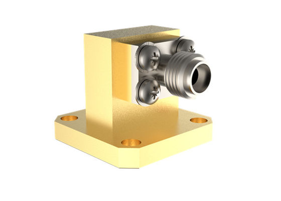 11.9GHz~18GHz WR62 tot SMA Vrouwelijke rechthoekgolfgeleider tot coaxadapter SMA/BJ140-KF15