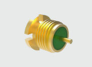 Hermetisch verzegeld Kovar legering met vergulde SMP Male Smooth Bore RF Coaxial Bulkhead Connector