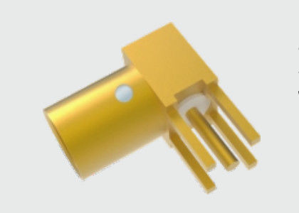 RA SMP Mannelijke Semi-Detent Microstrip Connector voor PCB door middel van Hole Solder Mounting