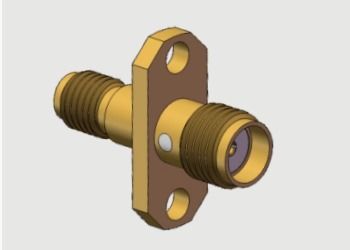 2 Gaten Flensmontage SMA Female / Jack naar SSMA Female / Jack Adapters tot 18 GHz