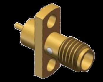 50 Ohm Flensmontage SSMA / Mini SMA Female RF Coax Connector tot 18 GHz