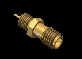 SSMA Vrouwelijk / Jack Bulkhead Mount RF Coax Microstrip Connector, Schroef 10-36UNS-2
