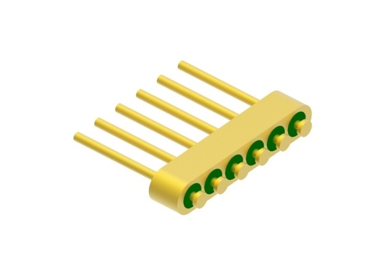 6-pins 0,4mm pennen diameter hermetische afdichting header met goud draad verbindings oppervlak MC-629-JH