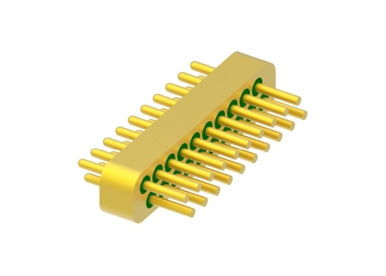 20 Pins 2 rijen Hermetische elektrische connectoren Kleine grootte Gouddraadbinding MC-827T1-JH