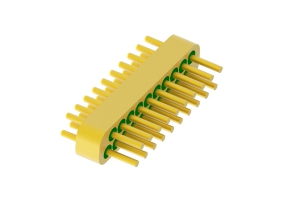 20 Pins 2 Rijen Hermetische Elektrische Connectoren Klein Formaat Goud Draadverbinding MC-827T2-JH