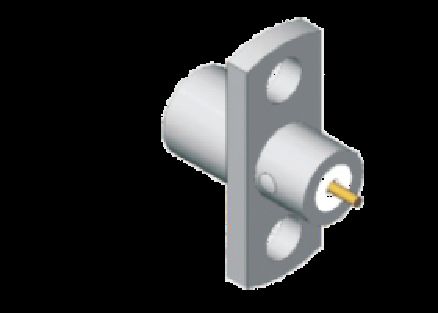 Stainless Steel SMP Male Half-Detent Planel Mount SMP Plug 2 Hole Flange Mount Beperkte Detent Frequency Tot 18 GHz