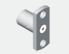Stainless Steel SMP Male Half-Retent Panel Mount SMP Plug 2 Hole Flange Mount Beperkte Retent Frequency Tot 18 GHz