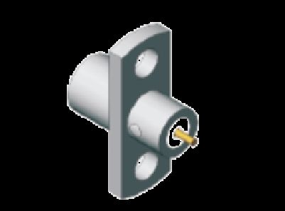 Stainless Steel SMP Male Half-Detent Planel Mount SMP Plug 2 Hole Flange Mount Beperkte Detent Frequency Tot 18 GHz