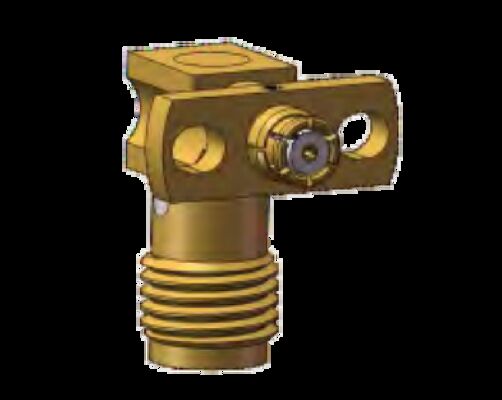 Rechte hoek SMA Vrouwelijke naar SMP Vrouwelijke Adapter Frequentiebereik 0,3MHz tot 18GHz Met behulp van microgolfcomponent