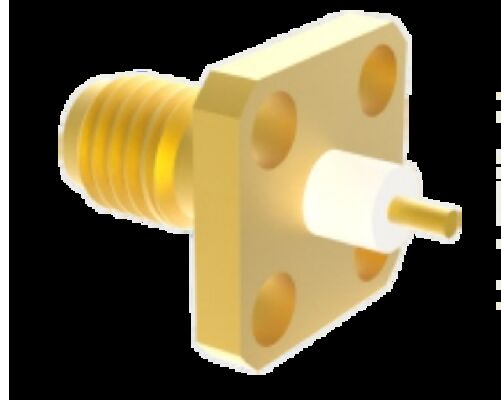 50 ohm SSMA RF Connector Manlijk Vrouwelijk Frequentiebereik DC tot 18 GHz Flangen bevestiging voor stabiliteit in communicatie- en radarsystemen