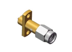 Schroef 10-36UNS-2 SSMA RF-flensbevestiging RF-coaxiale connector goudgeplatte behuizing ontworpen voor communicatiesystemen