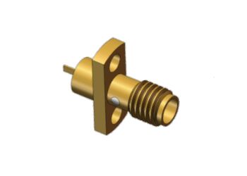 Vergulde SSMA vrouwelijke Mini Jack Flens Connectoren met Microstrip Plat voor 5G Micro-Basisstation