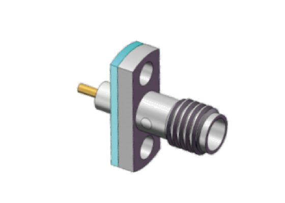 Waterdicht vlekkestoel van roestvrij staal SSMA RF-connector 18 GHz met afdichtingsring voor zware omgevingen