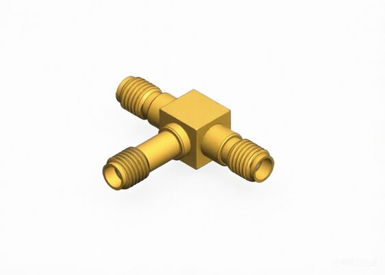 SSMA Vrouwelijke tot twee SSMA Vrouwelijke T-type RF coaxiale adapterconnector tot 18 GHz