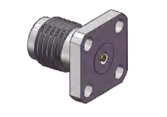 40GHz 2,92 mm RF-connector Vrouwelijke aansluiting 4 gaten Flensmontage Accepteer pindiameter 0,3 mm