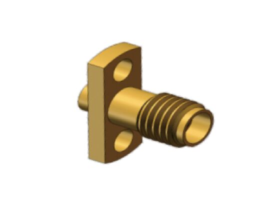 50Ω 18GHz SSMA Mannelijke Mini SMA Flens Mount RF Coaxiale Connector Kabel Koppeling voor .086 Kabel, RG405
