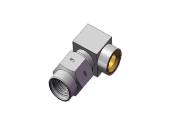 50Ω 18GHz Mini SMA Mannelijke SSMA Haakse RF Coaxiale Connector Kabel Koppeling voor RG403