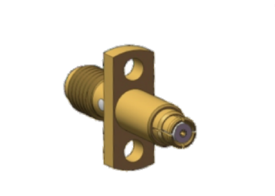 Twee-holes flensteraansluiting Mini SMA Jack naar SMP Jack Flensteraansluiting Adapters tot 18GHz