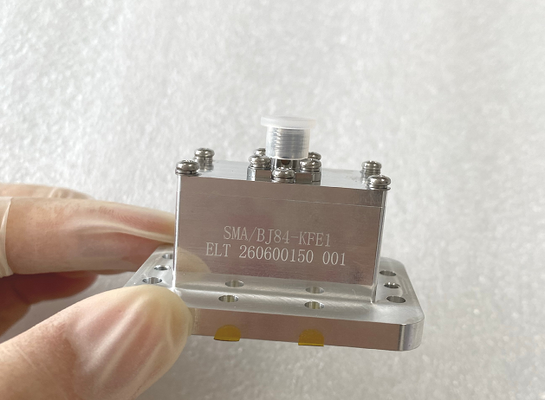 Golfgeleider naar coaxiale adapter met golfgeleiderpoort WR112 (BJ84) naar SMA vrouwelijke adapter End Lauch-frequentie 6,57 GHz ~ 9,99 GHz