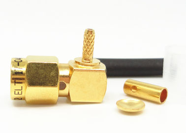 50 Ohm SMA mannelijke rechte hoek RF coaxiale connector SMA-kabel