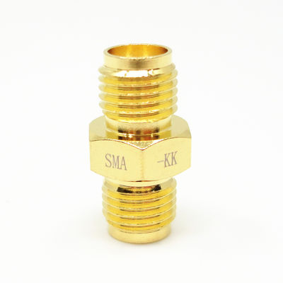 50 Ohm Goudgeplatte SMA rechtstreekse vrouwelijke naar vrouwelijke RF coaxiale adapter