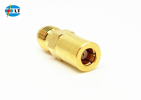 Precisie Vergulde Rechte RF Adapter SMA Female naar SMB Female Coax Adapter