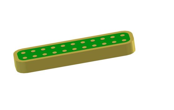 22 speldengoud Geplateerd Glas aan de Schakelaars Hermetische gelijkstroom Feedthru van de Metaalverbinding