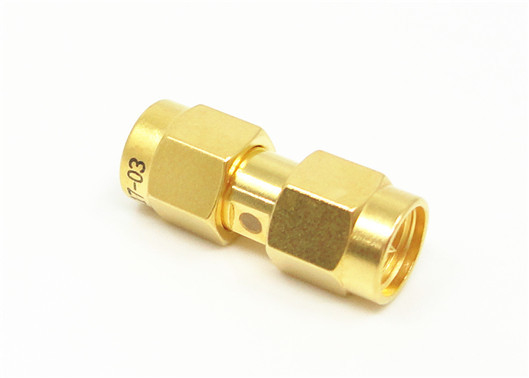 50Ω Messing Goudgeplatte SMA RF Adapter Beryllium Bronzen Contacten